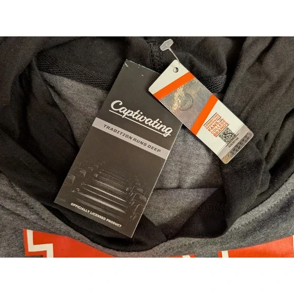 Nebraska Cornhuskers Lightweight Pullover Hoodie by Captivating, Gray, Men's XL - Picture 8 of 11